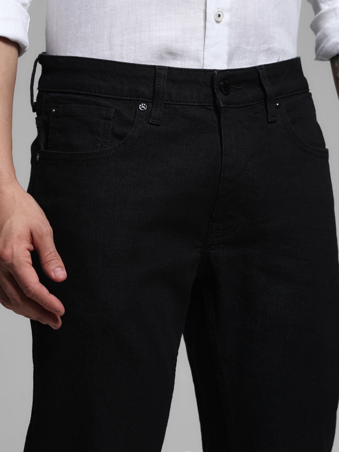 Black Clark Regular Fit Jeans