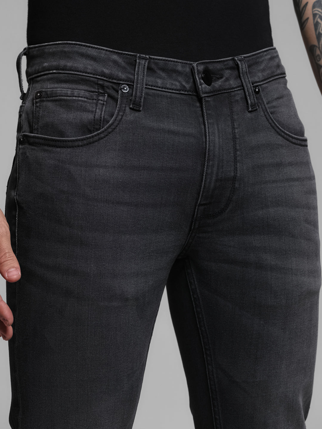 Grey Washed Ben Skinny Jeans