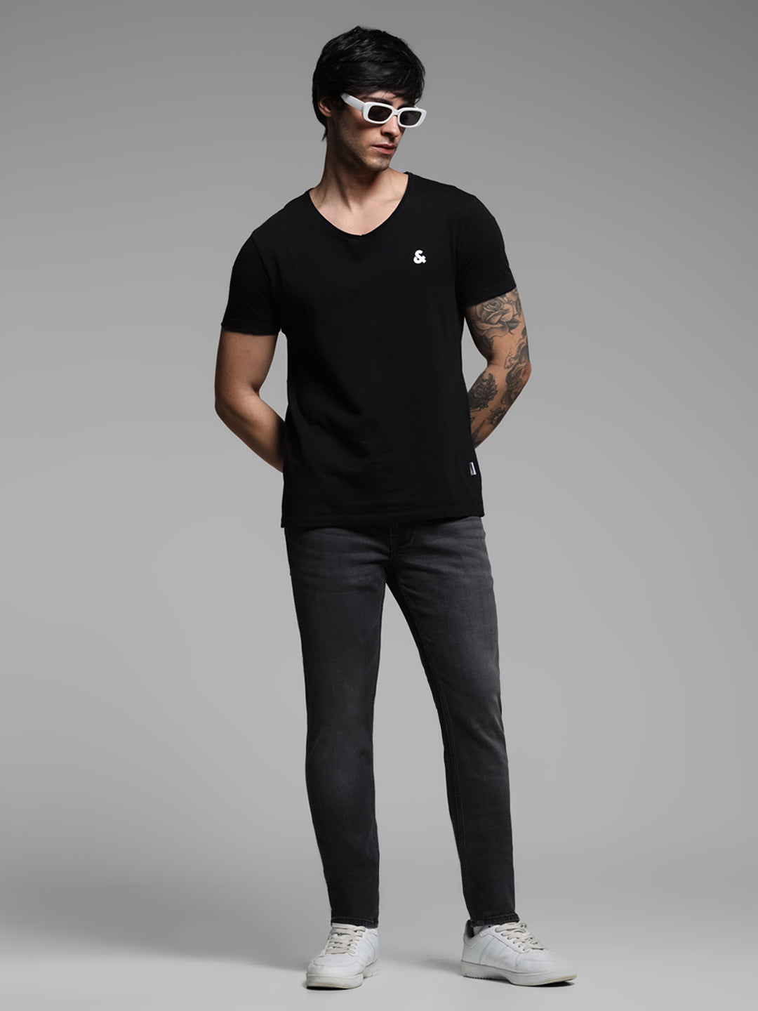 Grey Washed Ben Skinny Jeans