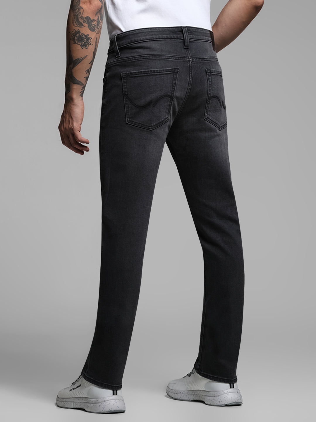 Grey Washed Clark Regular Fit Jeans