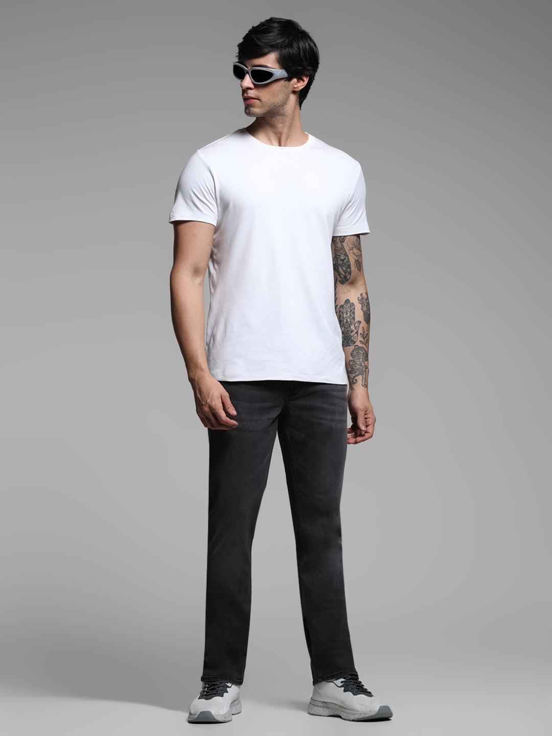 Grey Washed Clark Regular Fit Jeans