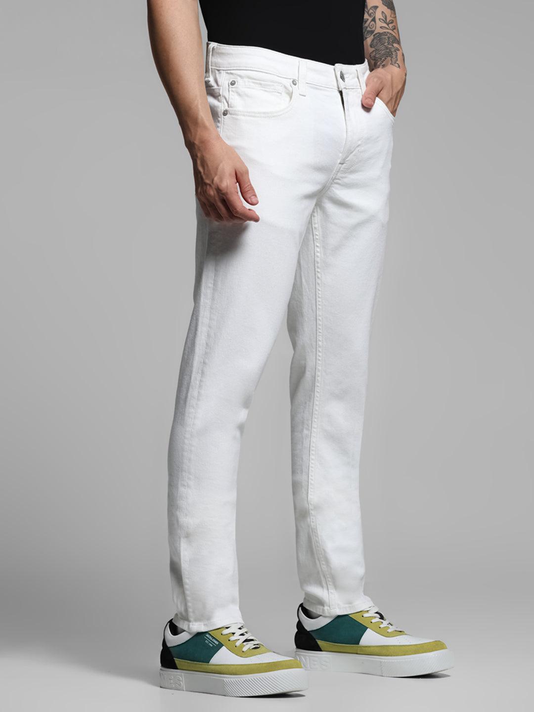 White Glenn Slim Fit Jeans