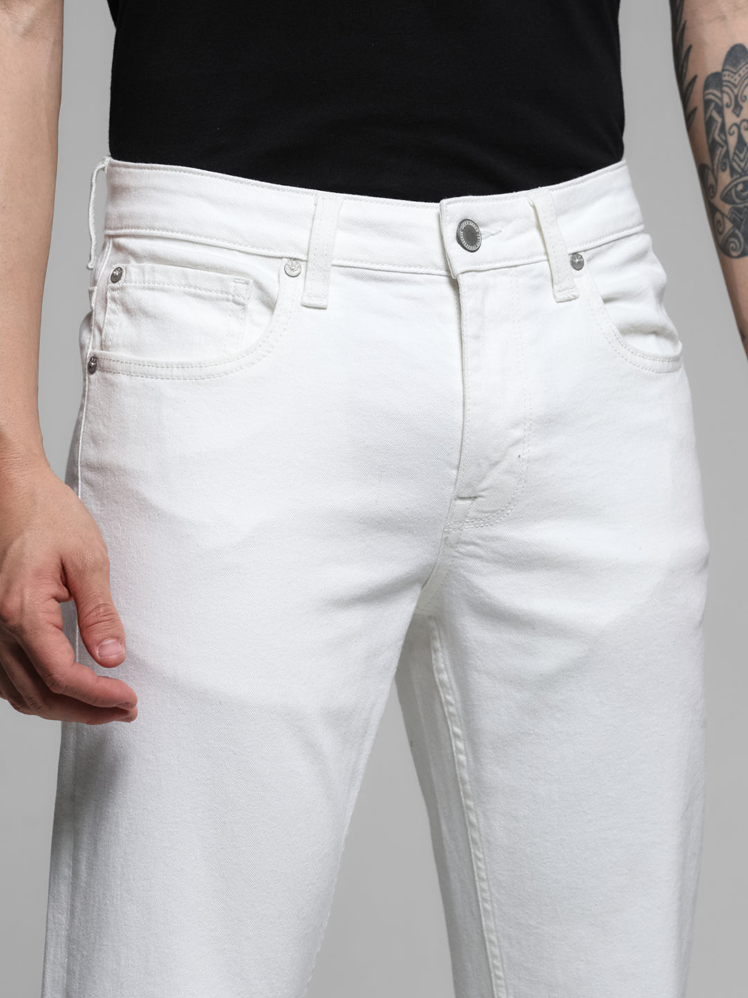 White Glenn Slim Fit Jeans