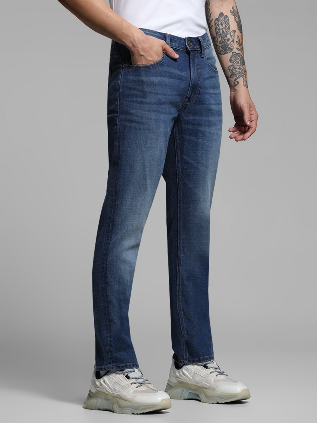 Blue Clark Regular Straight Jeans