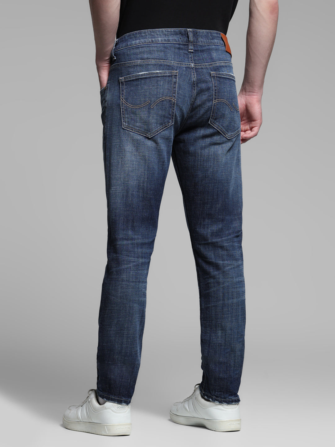 Dark Blue Washed Super Skinny Jeans