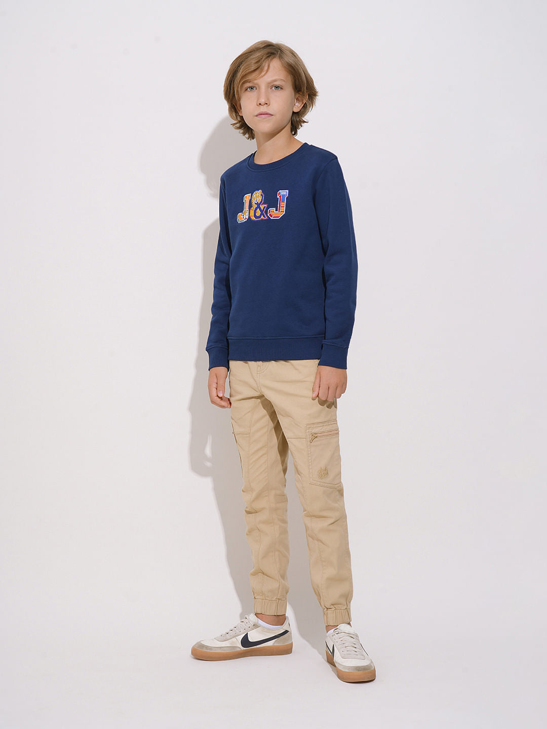 Boys Khaki Cotton Cargos