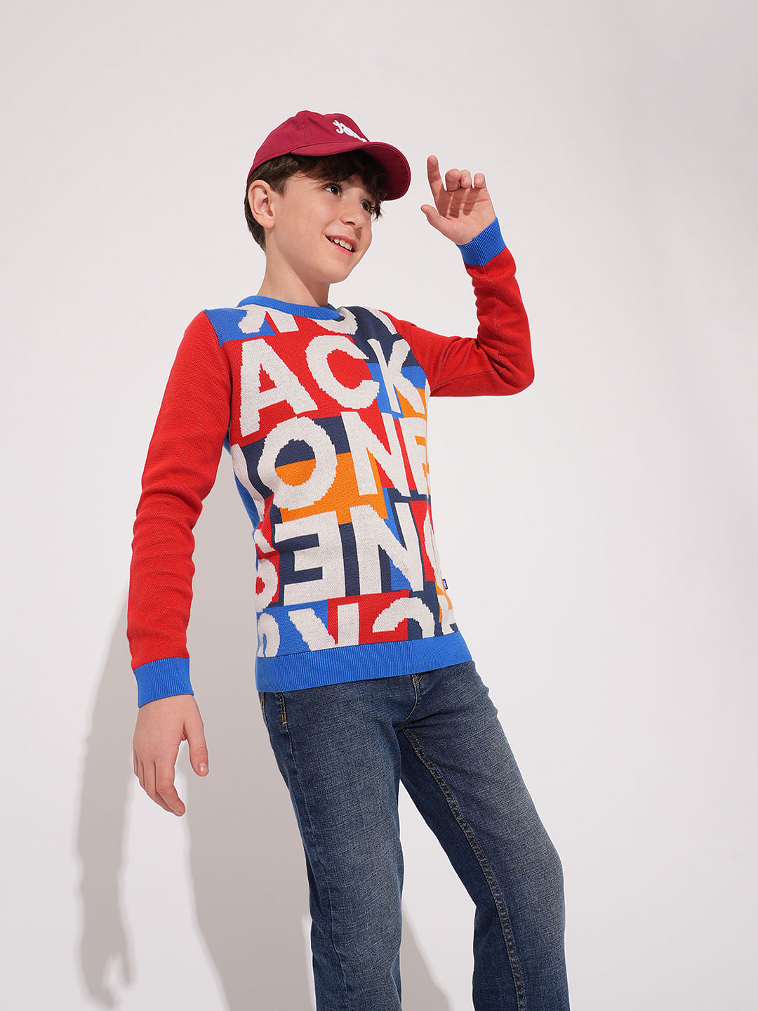 Boys Blue Mid Rise Bootcut Jeans