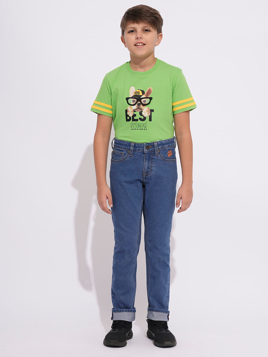 Light Blue Mid Rise Regular Fit Jeans