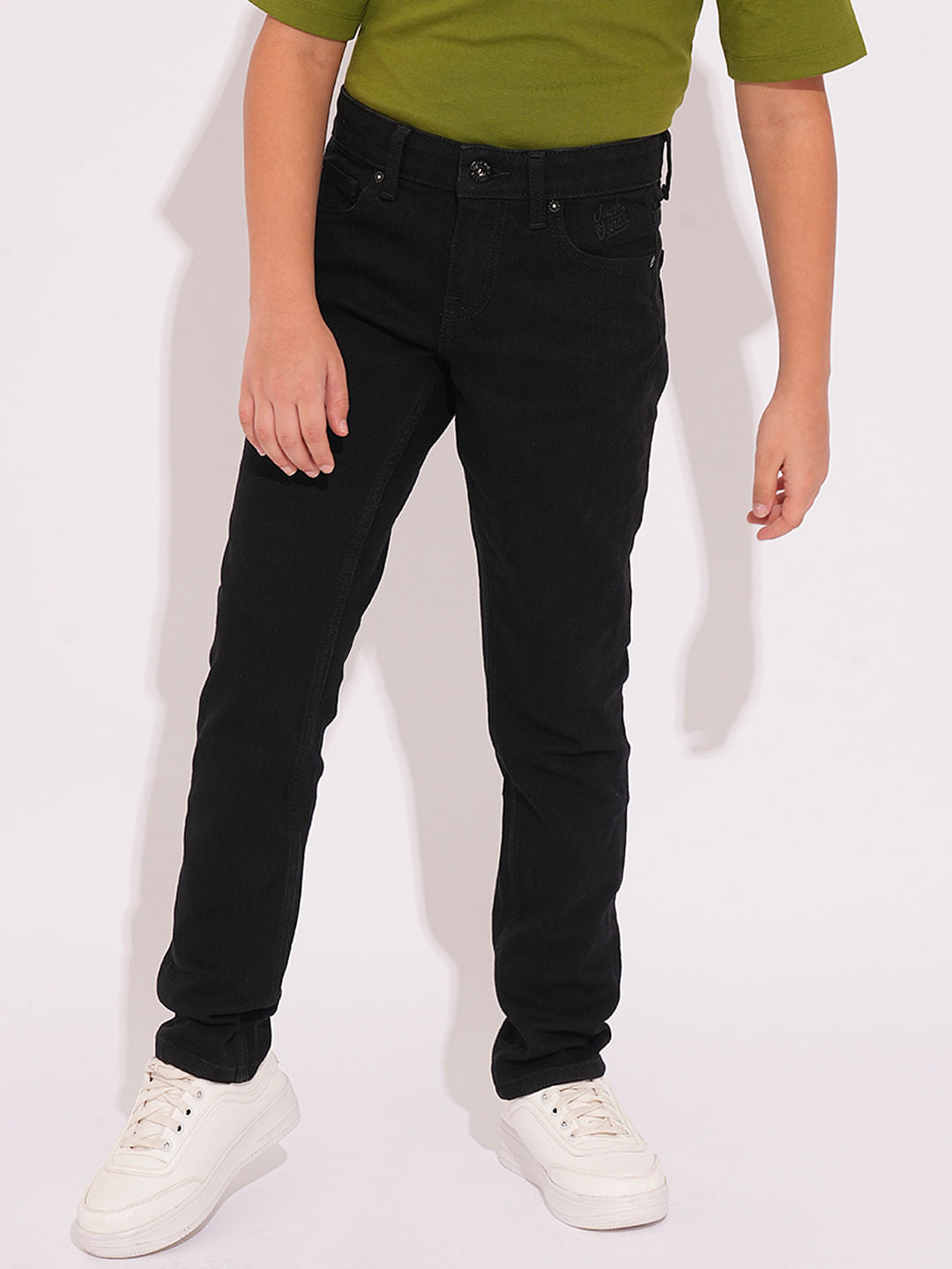 Boys Black Clark Regular Fit Jeans