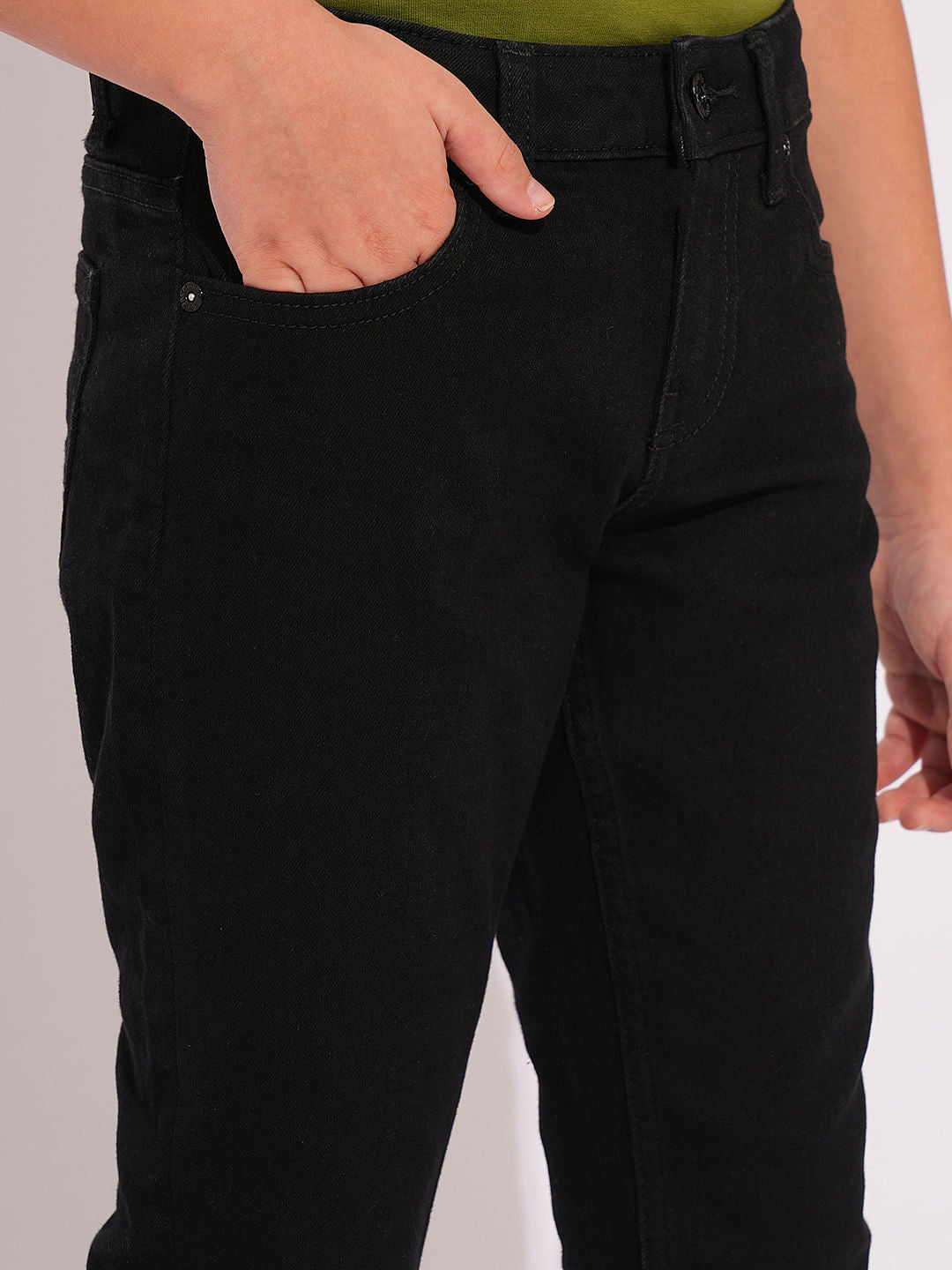 Boys Black Clark Regular Fit Jeans