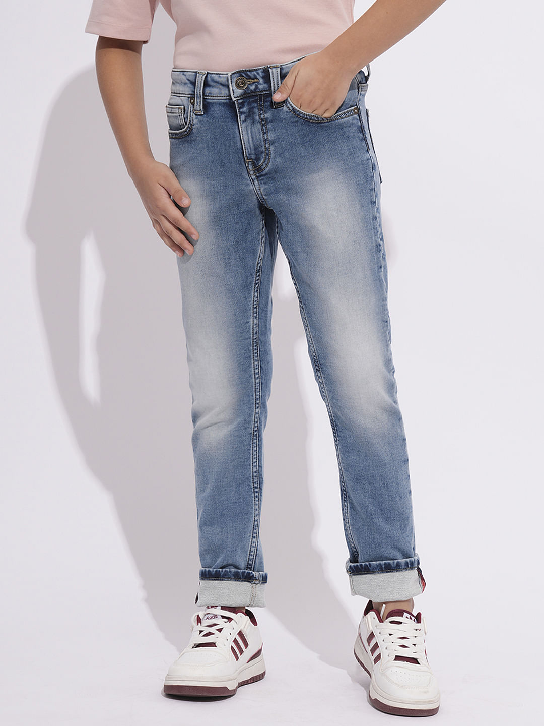 Light Blue Washed Clark Regular Fit Jeans