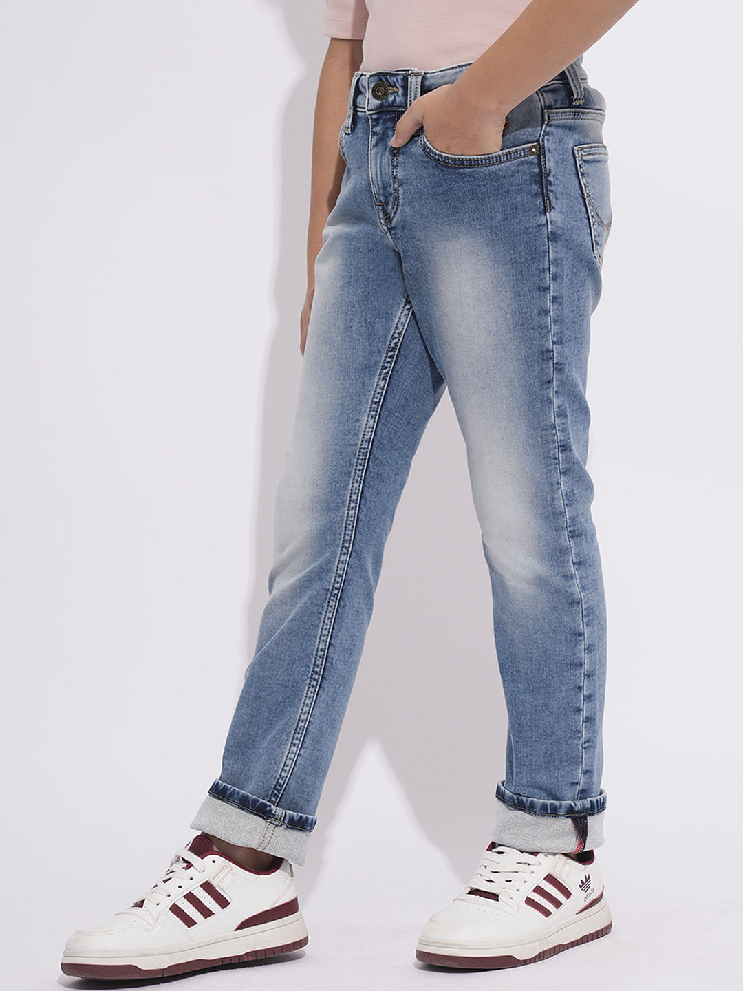 Light Blue Washed Clark Regular Fit Jeans