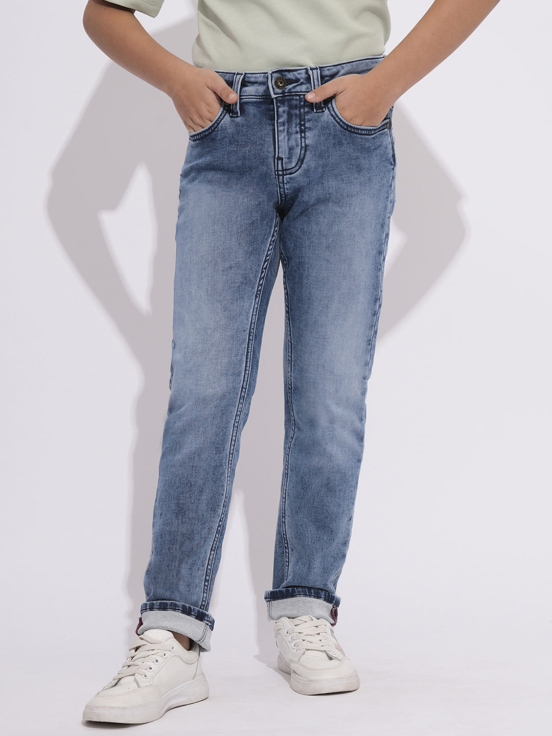 Blue Washed Clark Regular Fit Jeans
