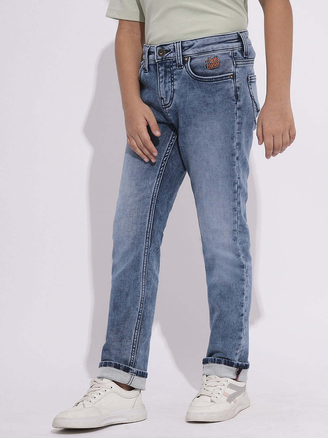 Blue Washed Clark Regular Fit Jeans
