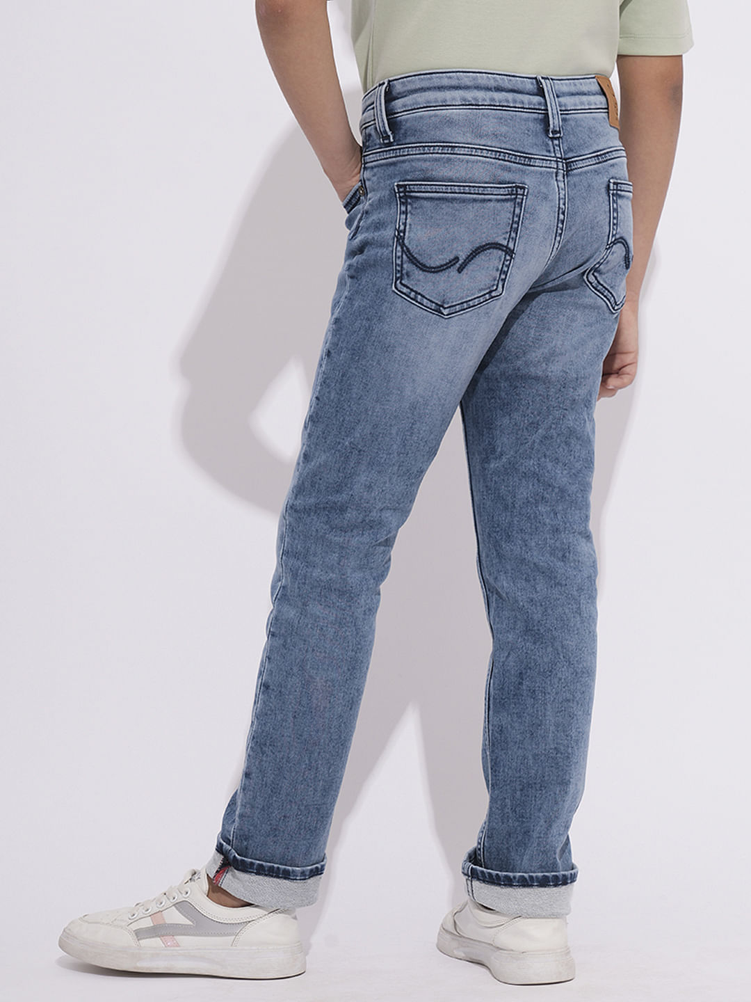 Blue Washed Clark Regular Fit Jeans