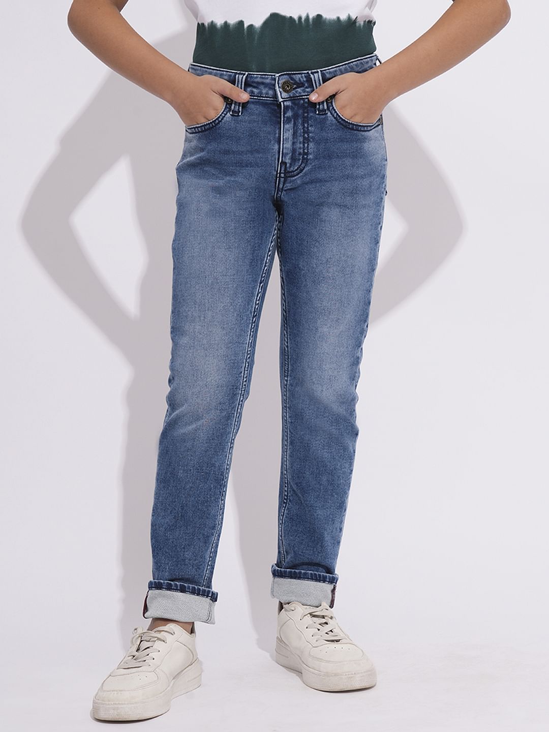Blue Washed Clark Regular Fit Jeans