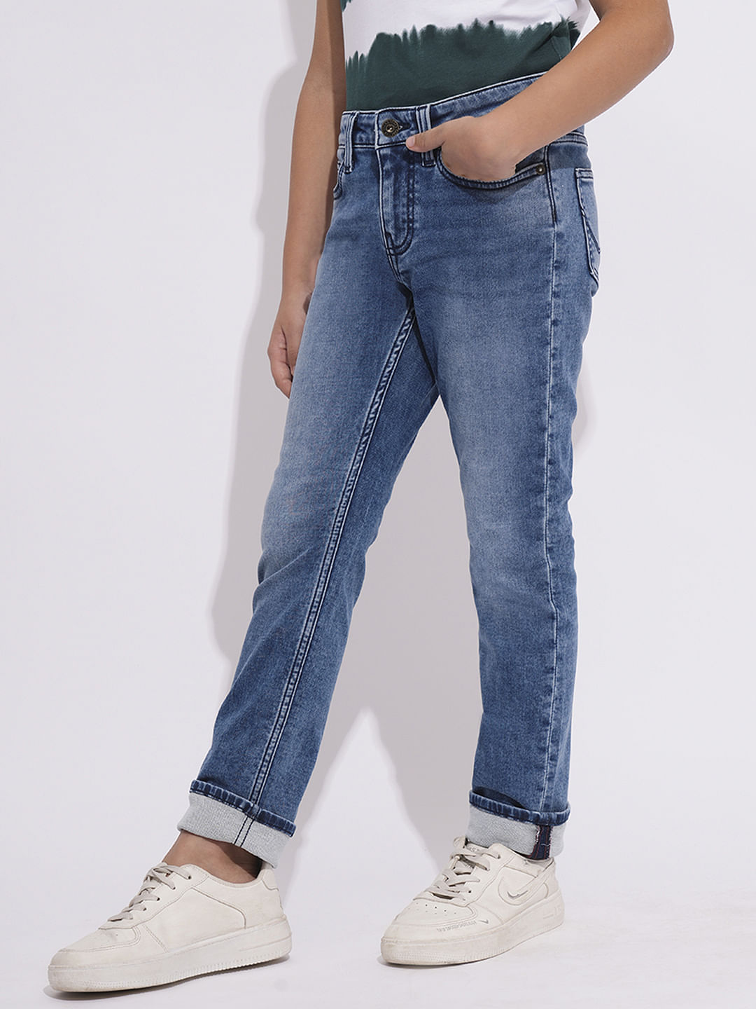 Blue Washed Clark Regular Fit Jeans