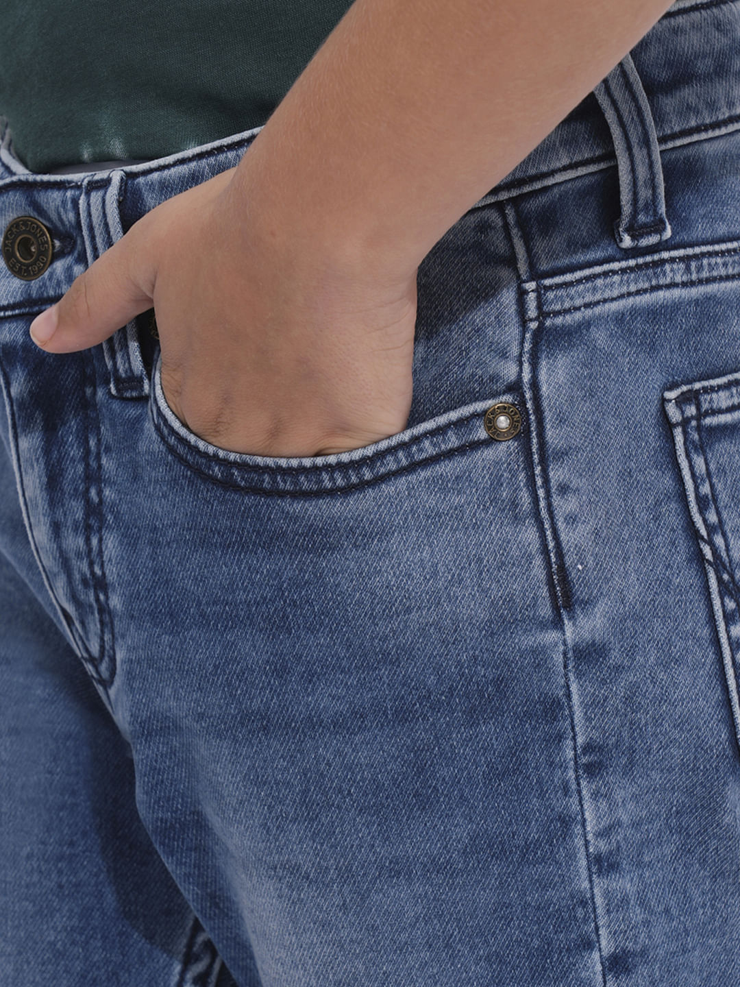 Blue Washed Clark Regular Fit Jeans