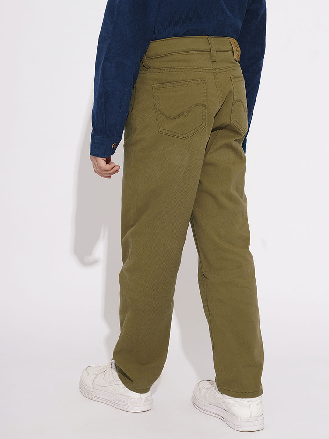 Boys Green Clark Regular Fit Jeans