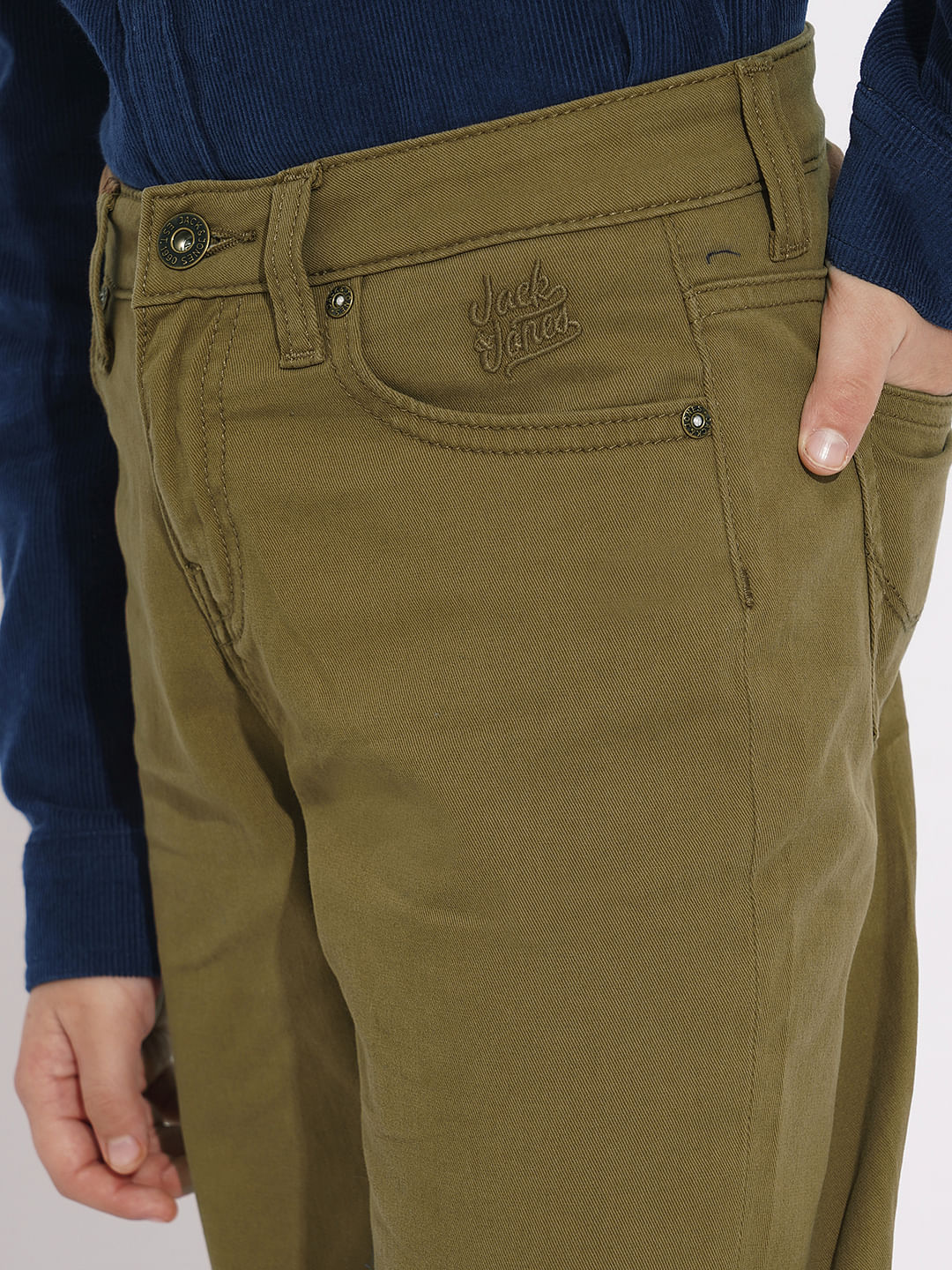Boys Green Clark Regular Fit Jeans