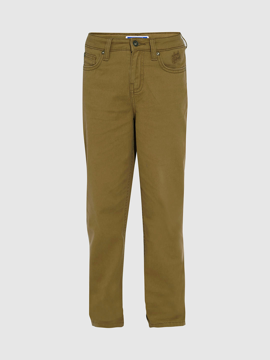 Boys Green Clark Regular Fit Jeans