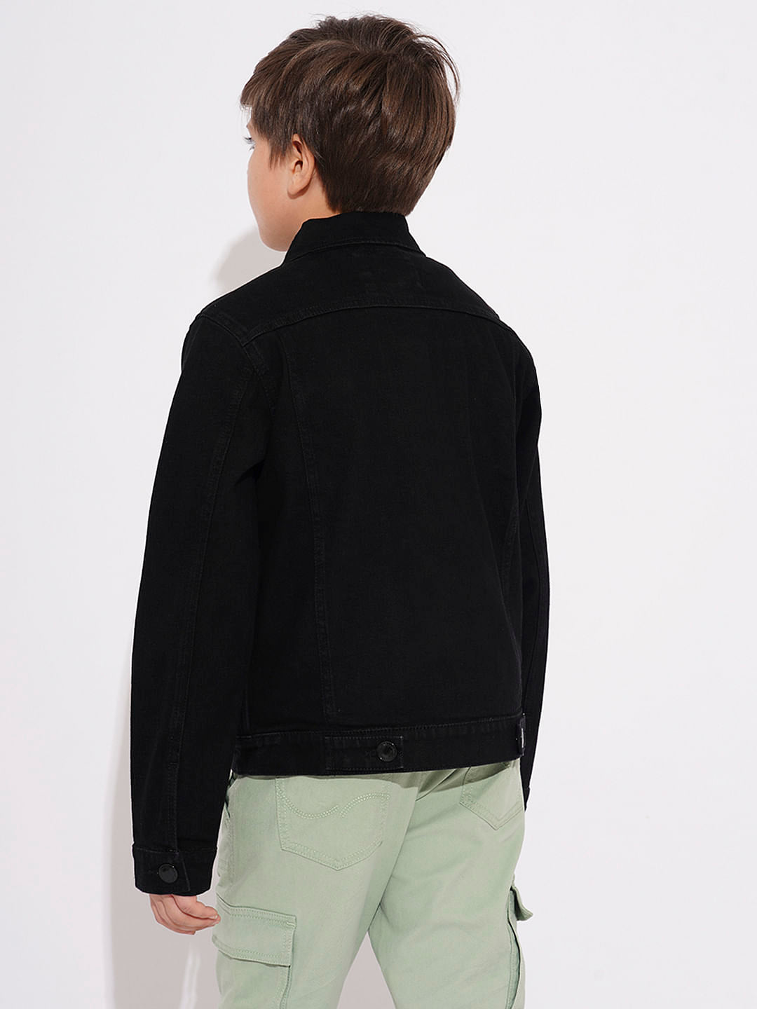 Boys Black Denim Jacket