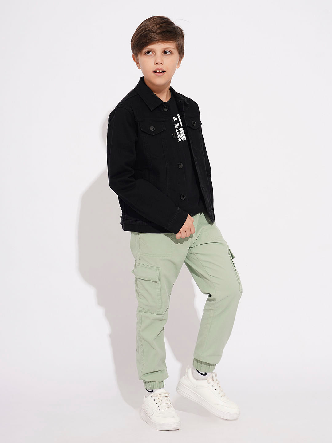 Boys Black Denim Jacket
