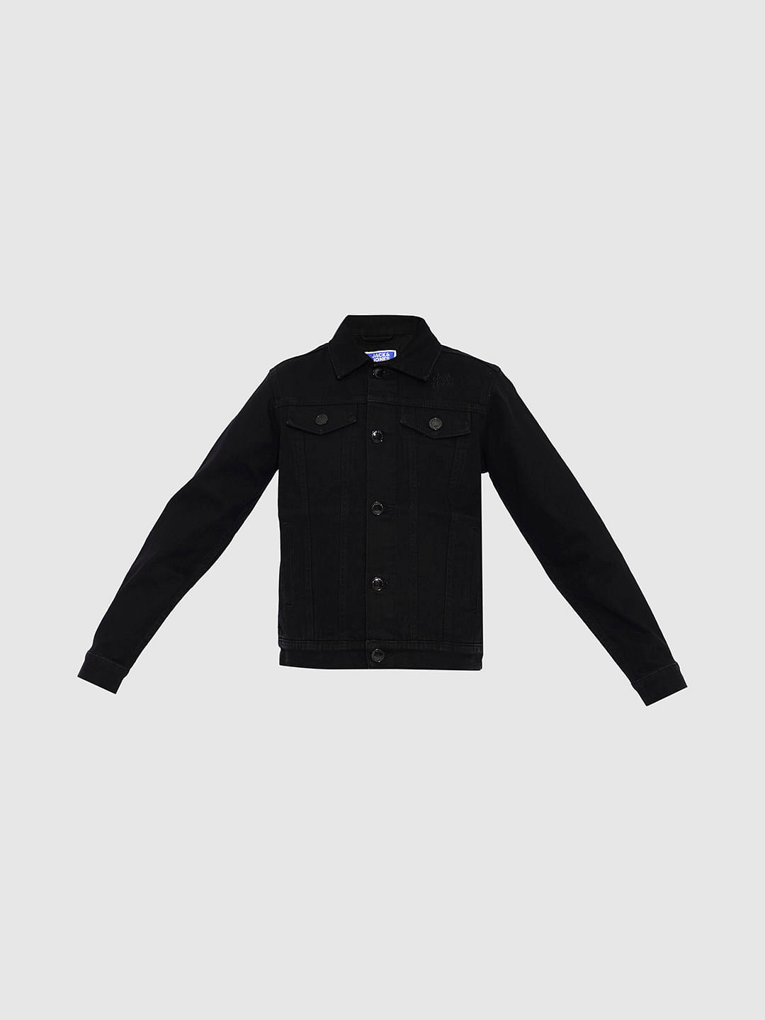 Boys Black Denim Jacket