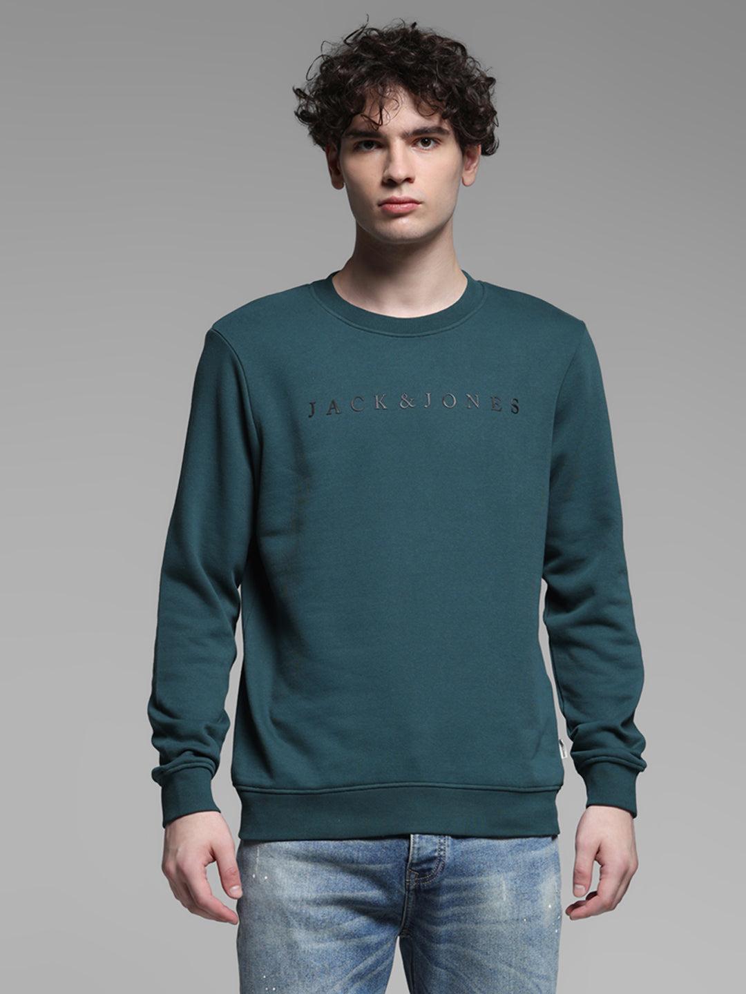 Green Logo Detail Sweatshirt