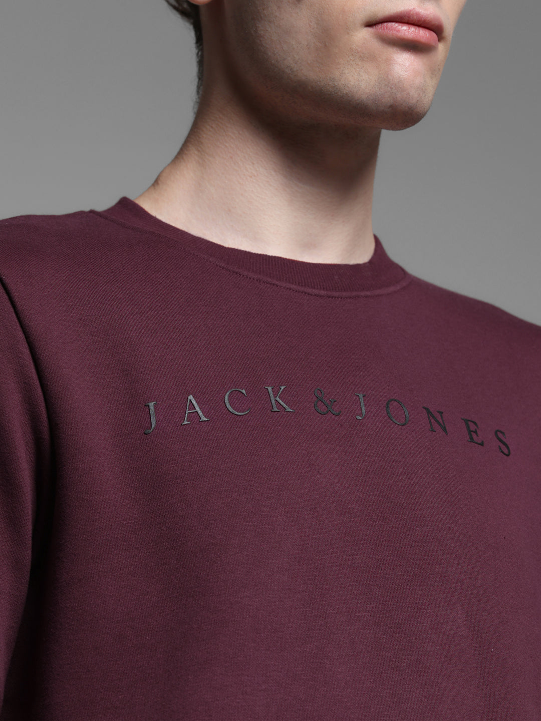 Maroon Logo Detail Sweatshirt