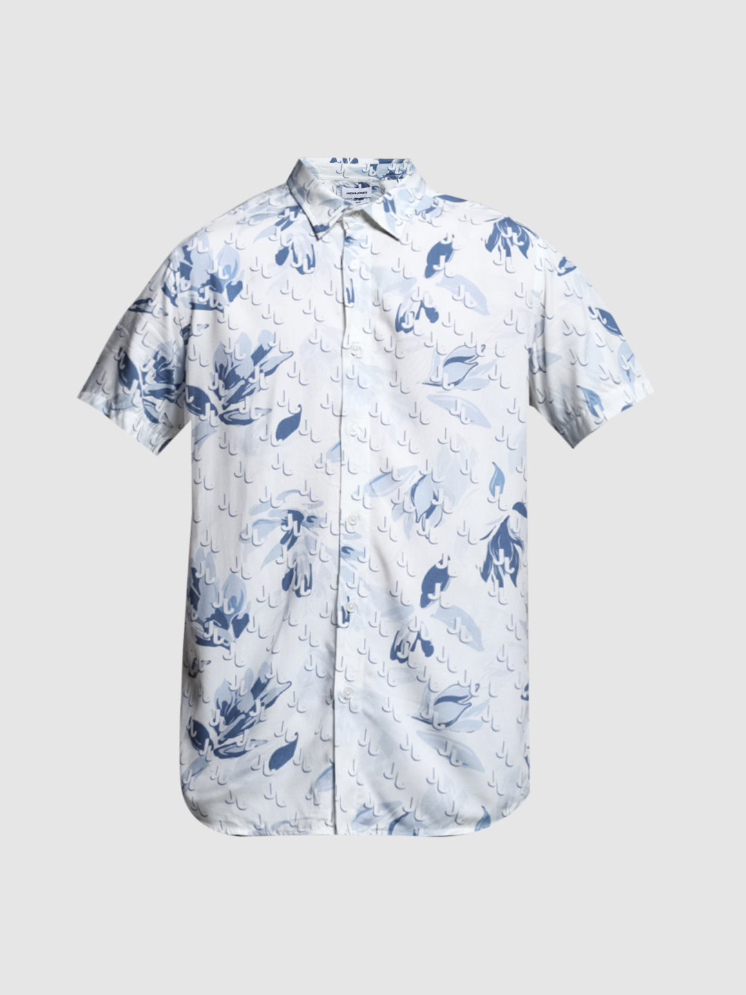 White Floral Print Shirt