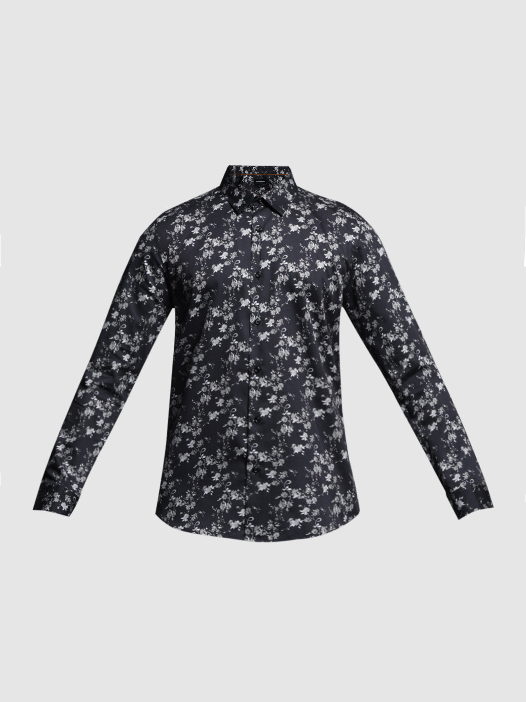 Black Floral Print Shirt