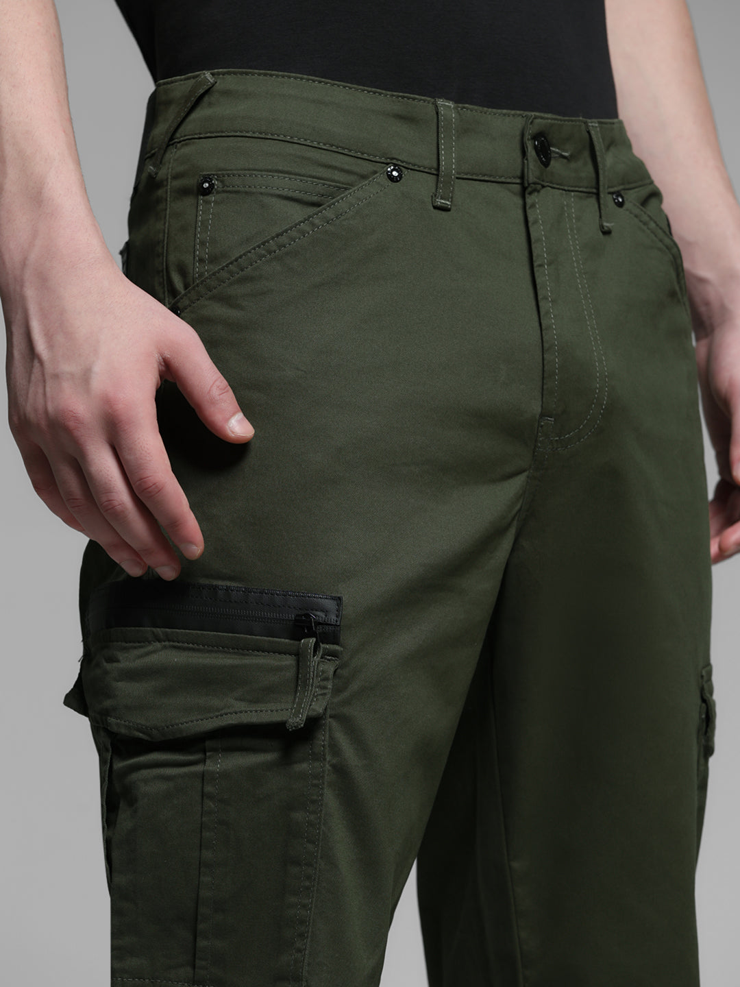 Green Anti Fit Cargos