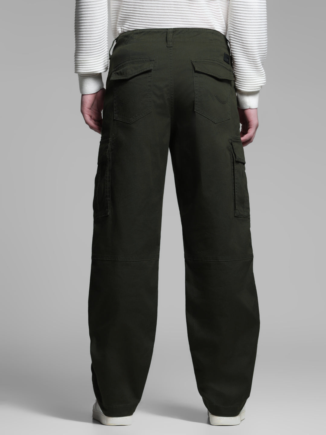 Olive Green Anti Fit Cargos