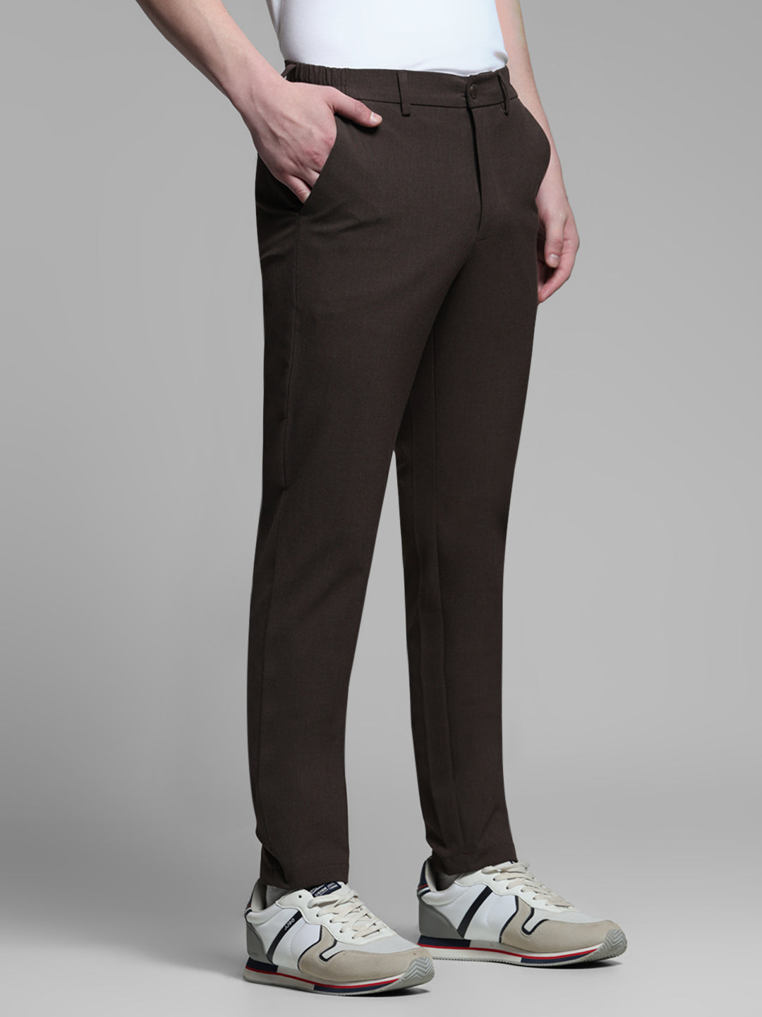 Dark Brown Slim Fit Pants