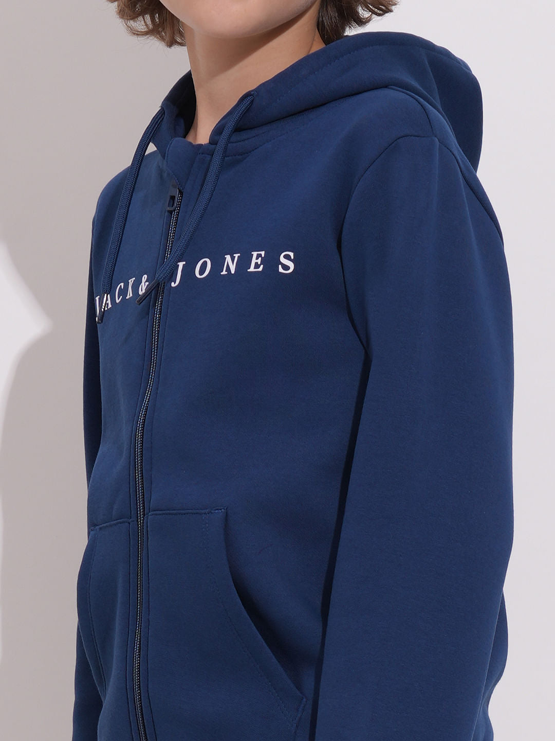 Navy Blue Hooded Co-ord Set Sweatshirt