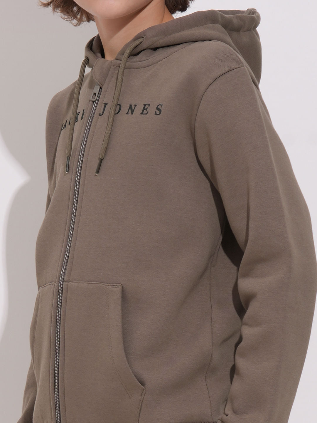 Brown Hooded Co-ord Set Sweatshirt