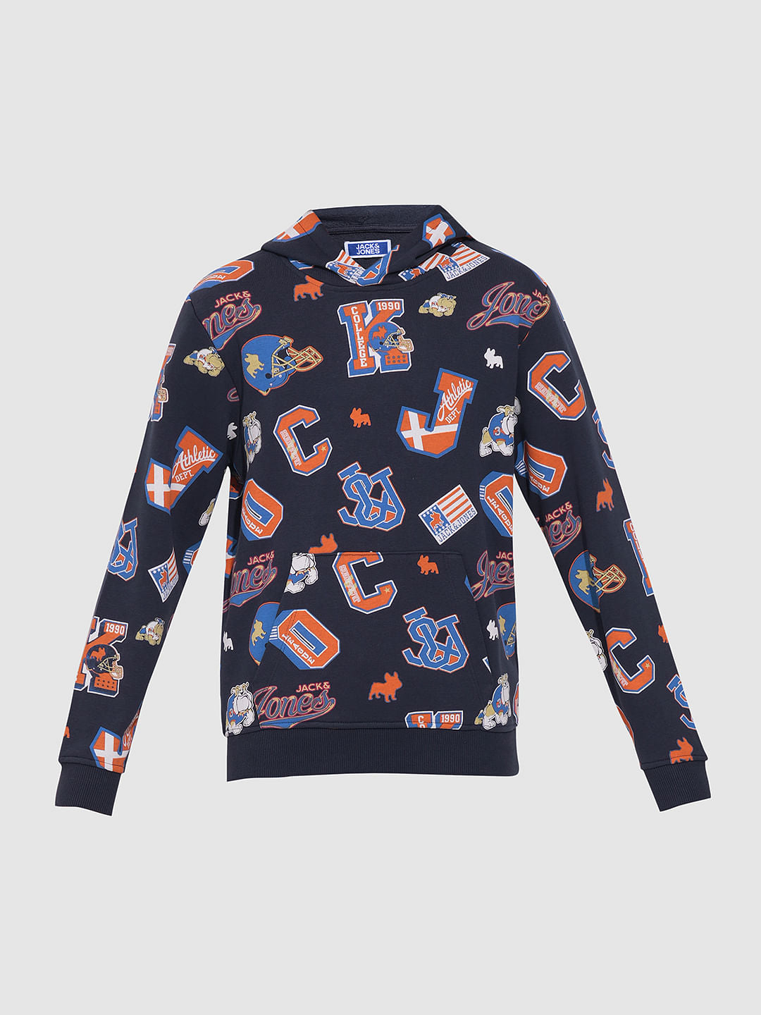 Boys Blue Printed Co-ord Set Sweatshirt