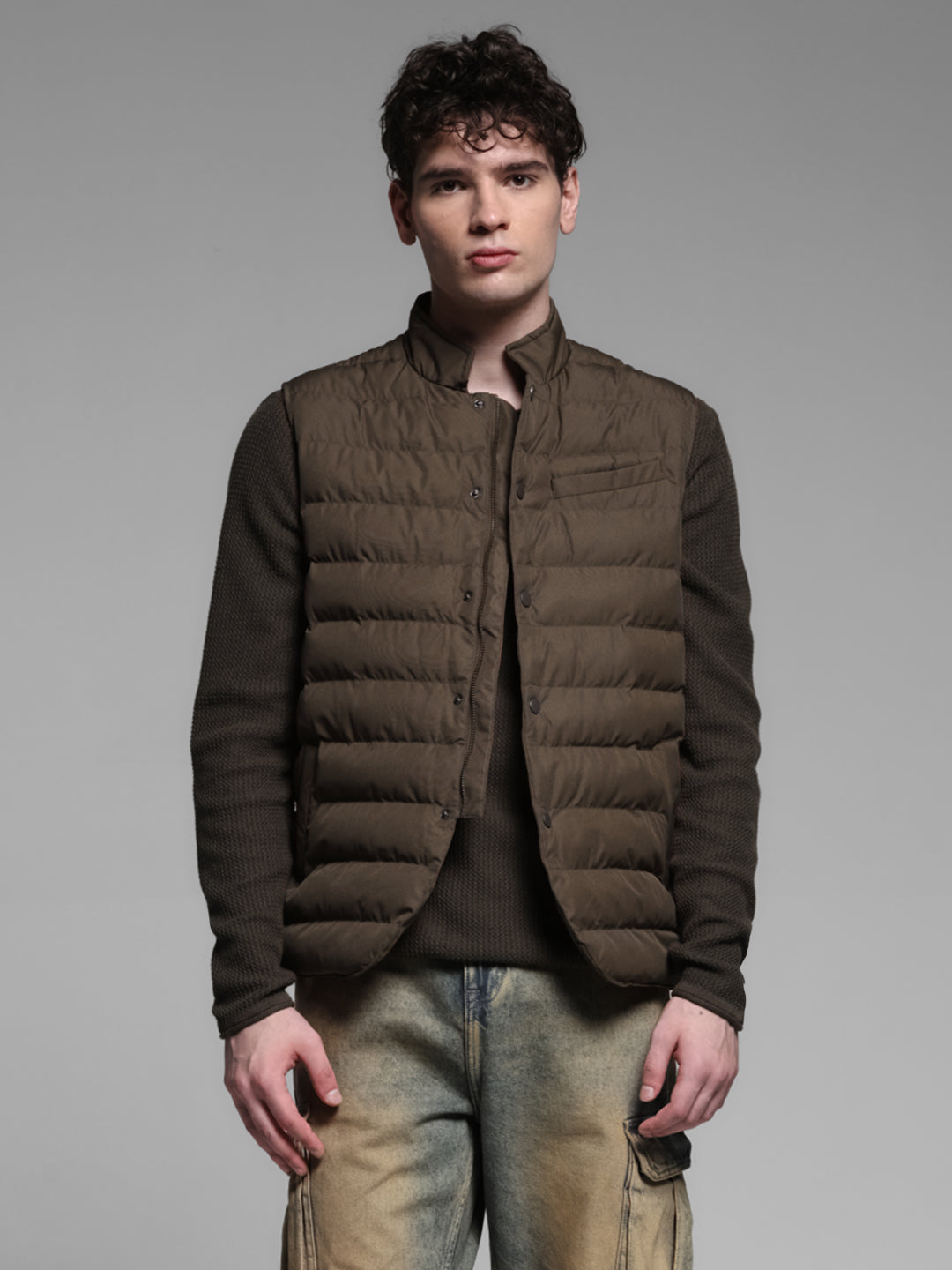 Sleeveless Puffer Vest Jacket