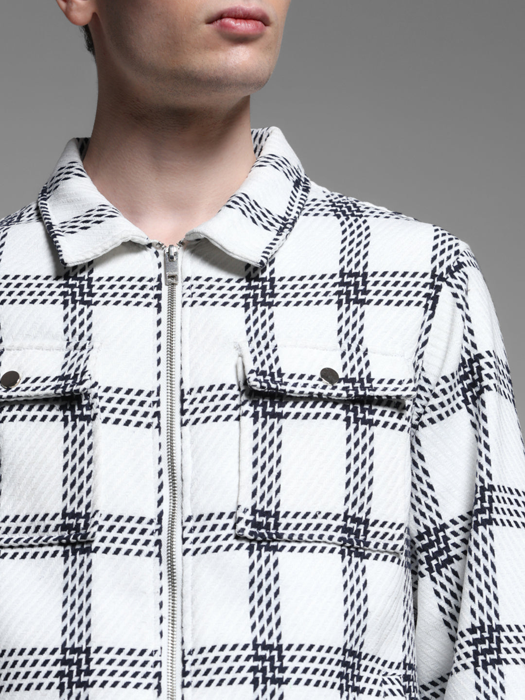 White Check Cotton Shirt
