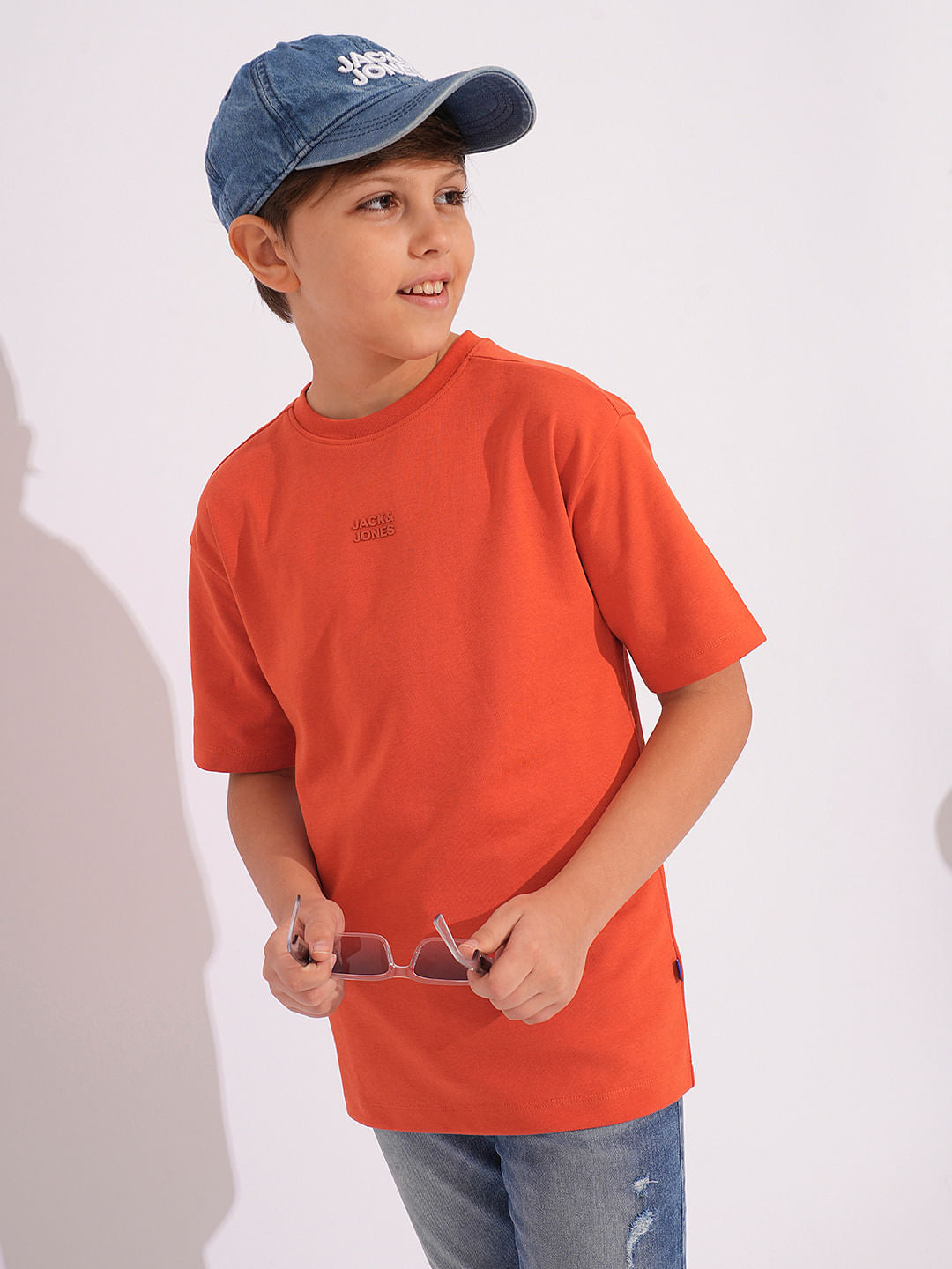 Brick Red Cotton T-shirt