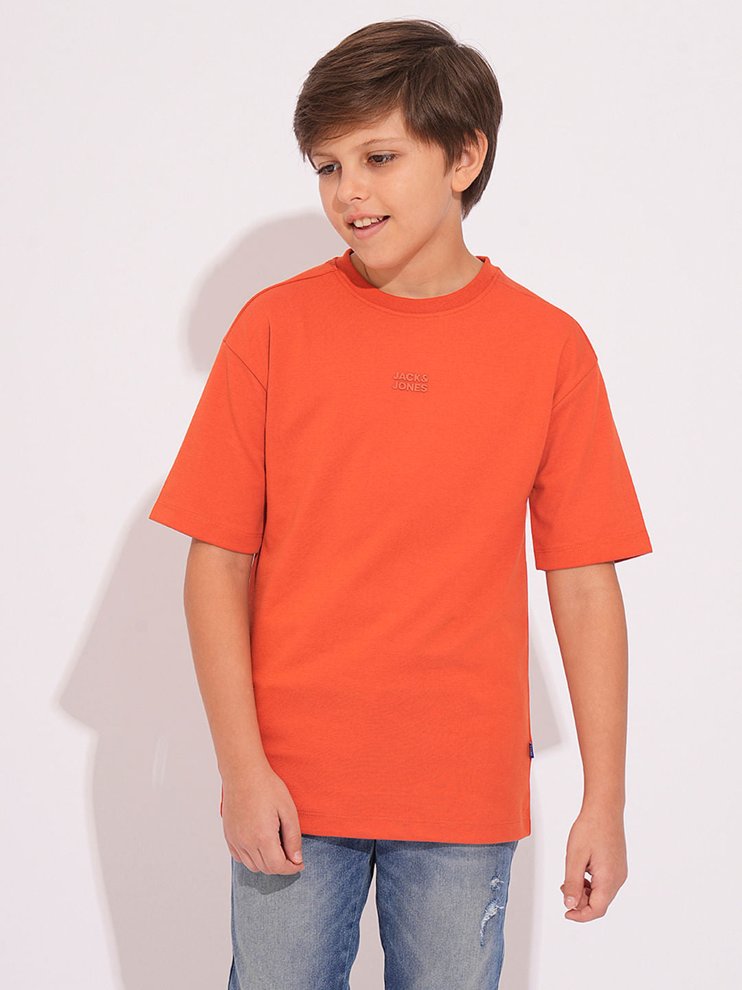 Brick Red Cotton T-shirt