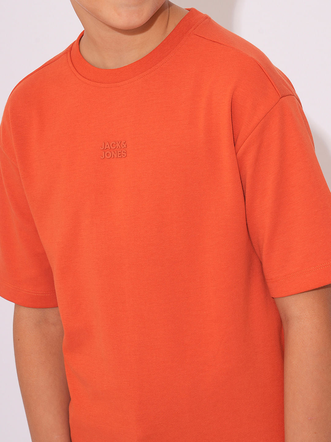 Brick Red Cotton T-shirt
