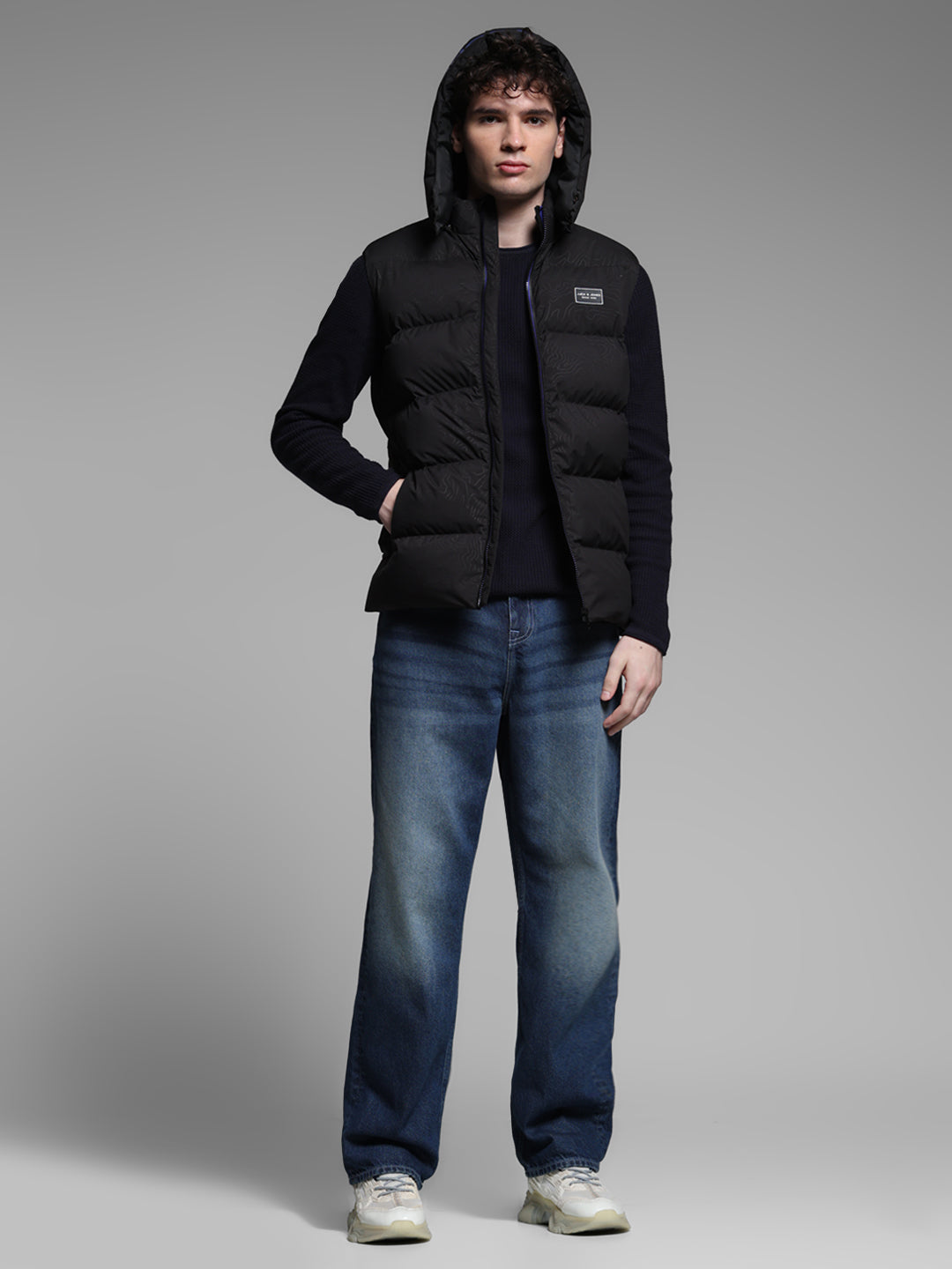 Hooded Puffer Vest Jacket