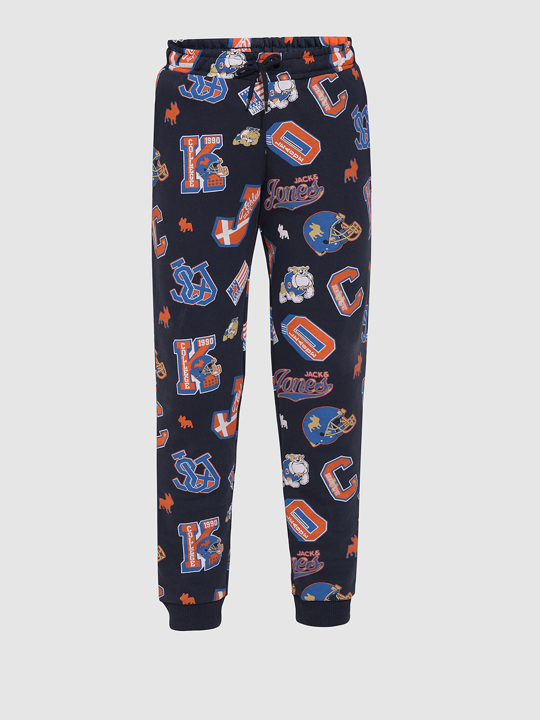 Boys Blue Printed Co-ord Set Joggers