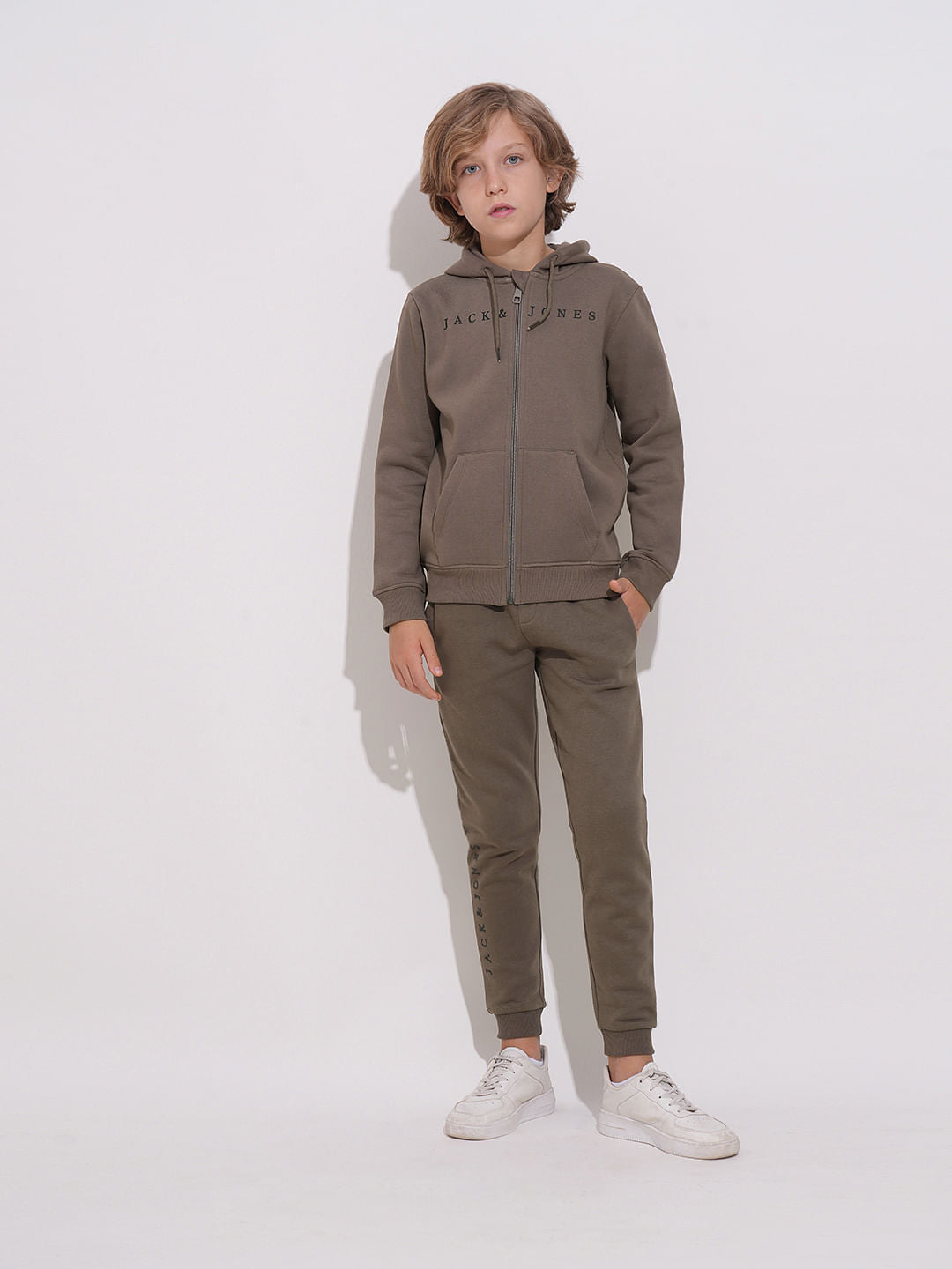 Boys Dark Brown Co-ord Set Joggers