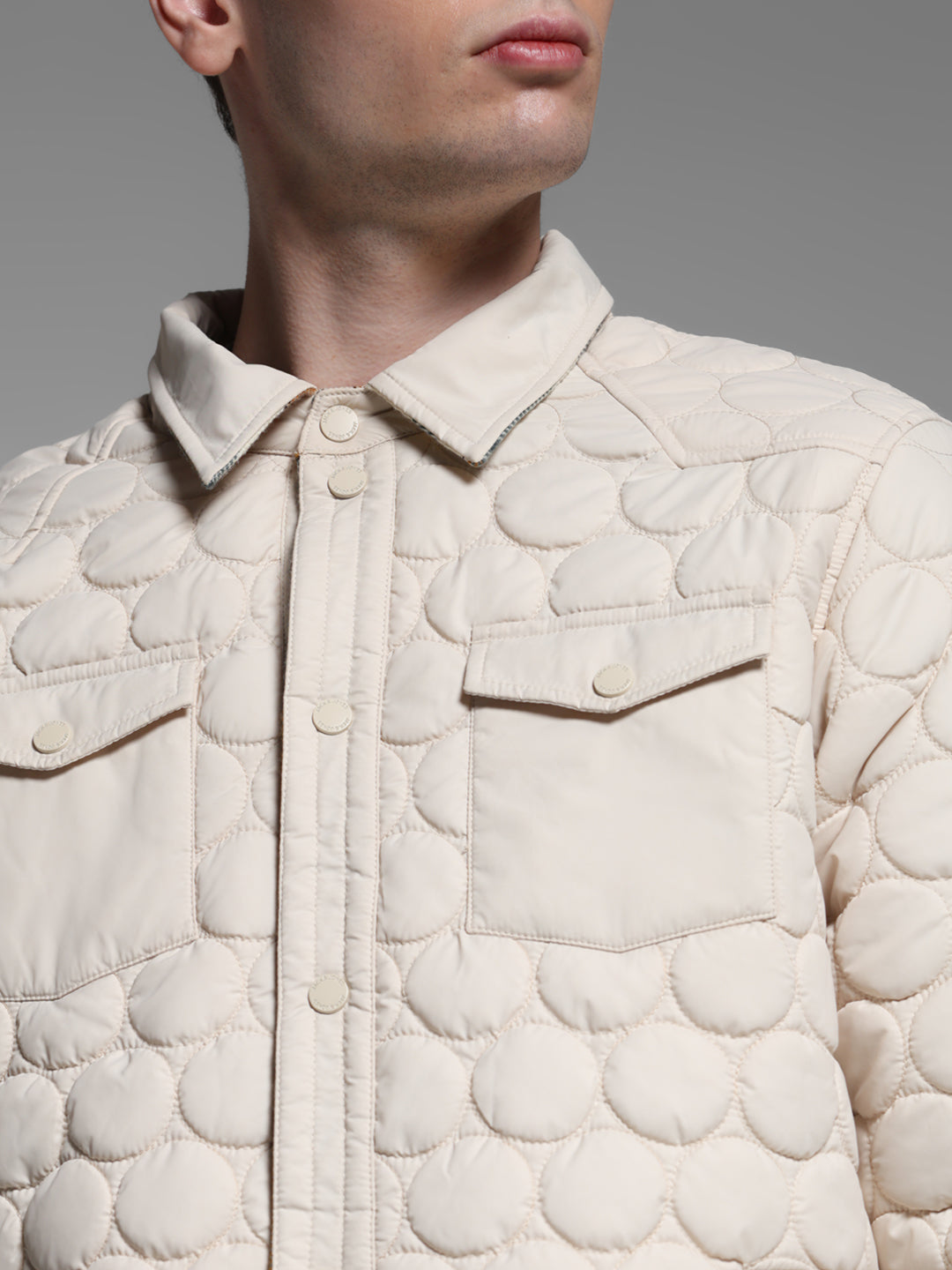 Reversible Quilted Check Jacket