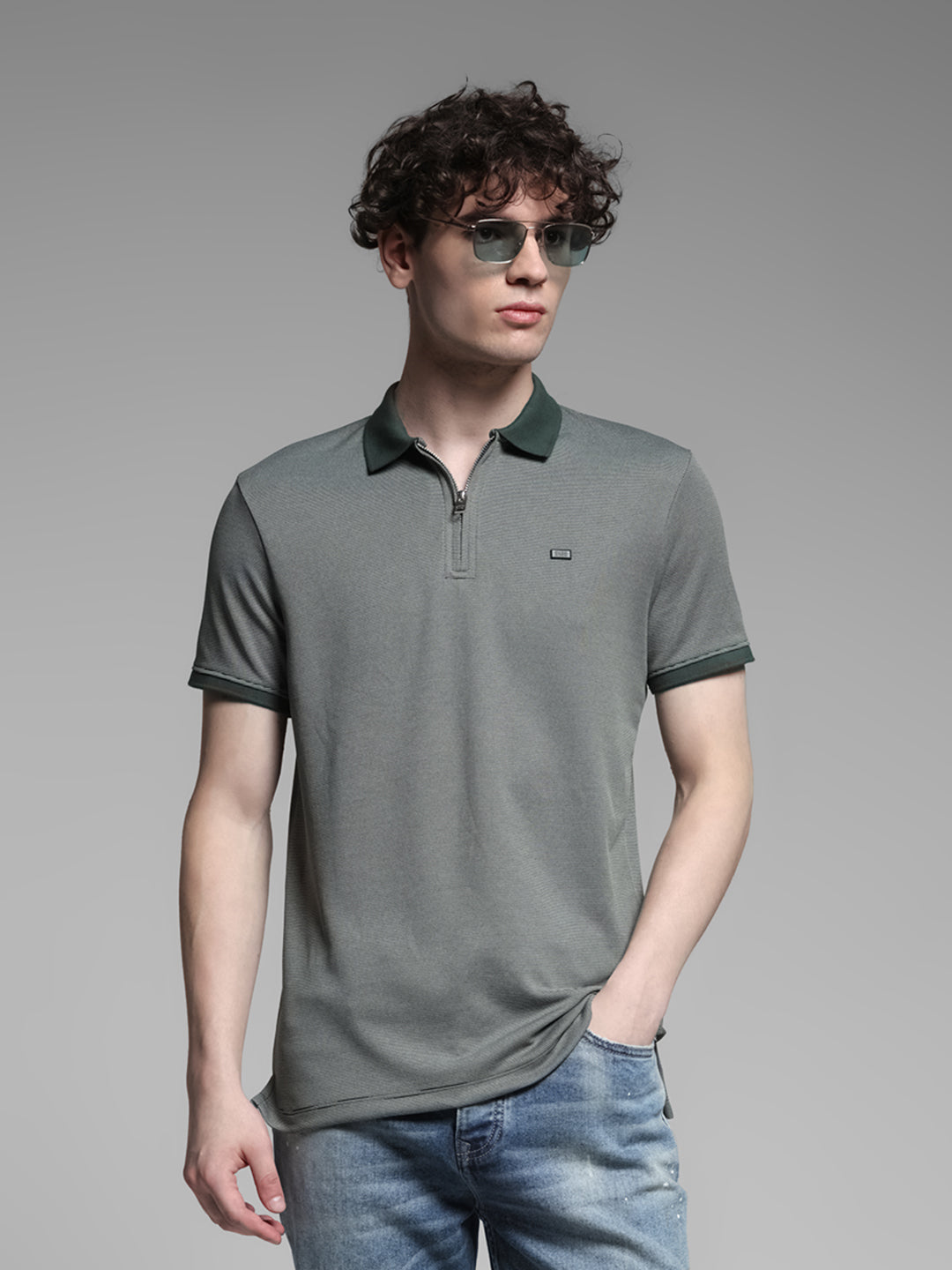 Zip Detail Polo