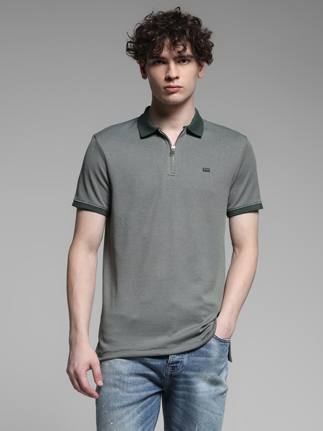Zip Detail Polo