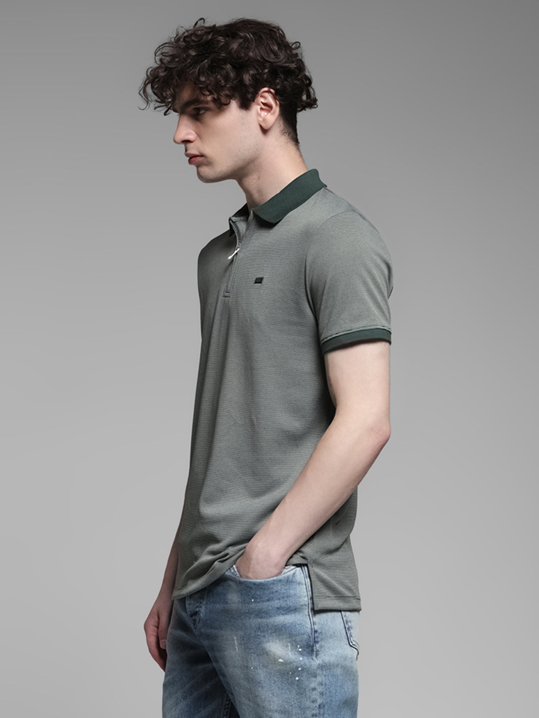 Zip Detail Polo